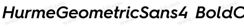 HurmeGeometricSans4 BoldObl字体转换